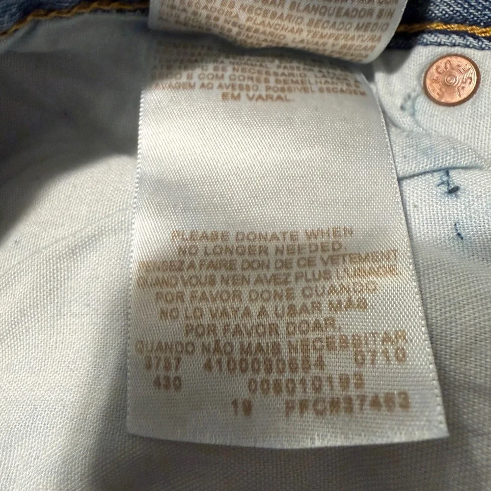 Levis 501 Jeans Mens 38x30 (36x29) Blue Denim‎ Straight Leg Button Fly